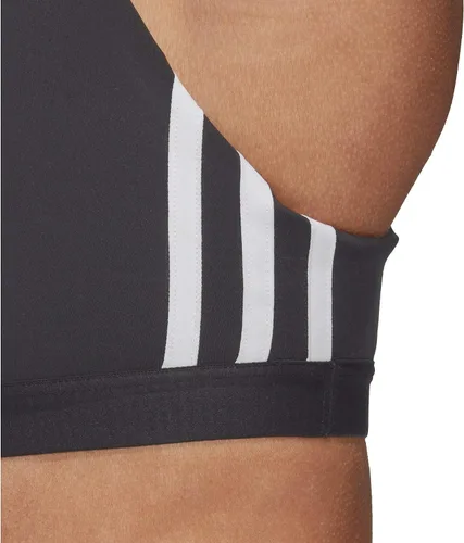 Vista 2 de adidas Brasier All Me de malla con 3 franjas para mujer