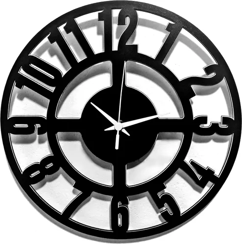 Vista 13 de Herramientas de trabajo de reloj de pared Diseño para constructores Decoración de taller