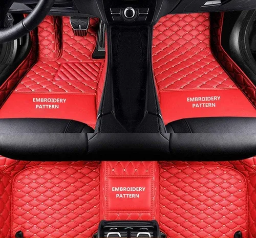 Vista 6 de La personalización privada incluye el 96% de los sedán, SUV, tapetes de coche deportivo, forro de cuero antideslizante, alfombrillas de auto Beige
