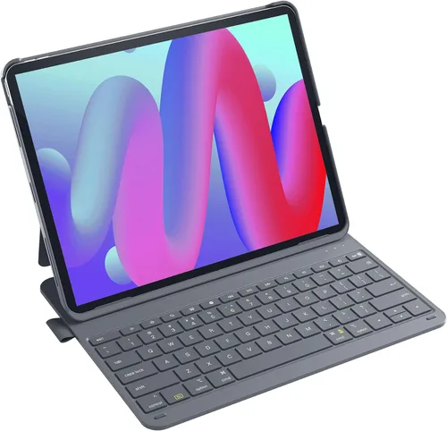 Vista 9 de Inateck Funda para iPad de 10ª/11ª generación con teclado, teclado ultraligero con soporte para bolígrafo para iPad de 11ª