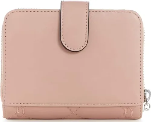Vista 2 de GUESS Factory Markham - Cartera plegable con cremallera para mujer, color rosa, ROSA ROSA, Cartera