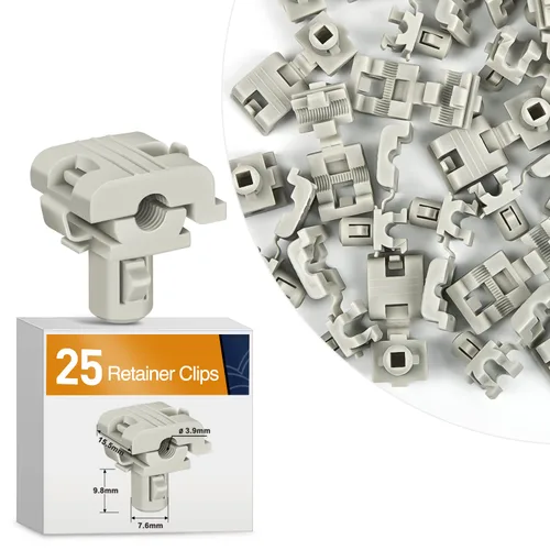 Vista 10 de GOOACC Clips de remache de nailon para guardabarros y protector de parachoques para GM, Ford y Chrysler 0.276 in, clips para carrocería