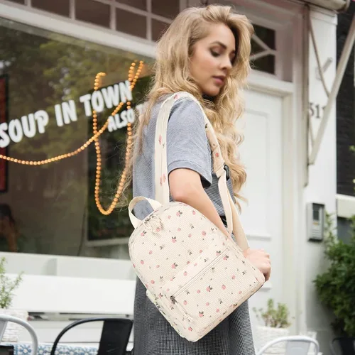 Vista 3 de Mini mochila para niñas resistente al agua pequeña mochila bolso de hombro para mujeres adultos niños viaje escolar