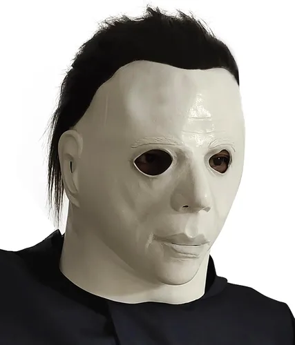 Vista 2 de Michael Myers Horror Mask Halloween Scary Cosplay Latex Mask Costume Props