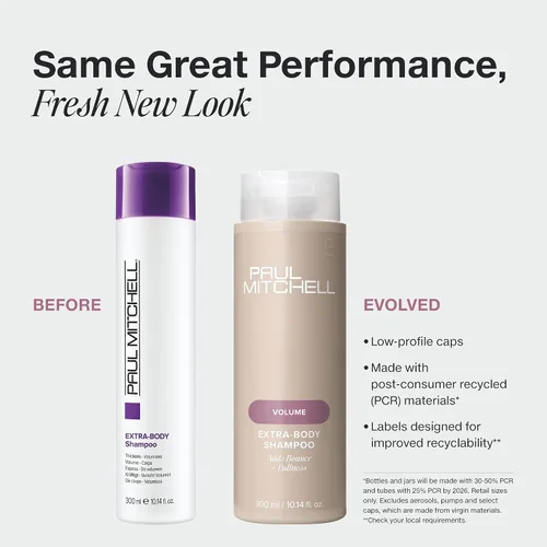 Vista 2 de Paul Mitchell Champú extra corporal, añade rebote + plenitud, para cabello fino