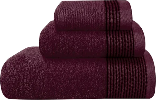 Vista 44 de Belizzi Home Juego de 3 toallas de algodón ultra suave, contiene una toalla de baño de 28 x 55 pulgadas, una toalla de mano de 16 x 24 pulgadas y un