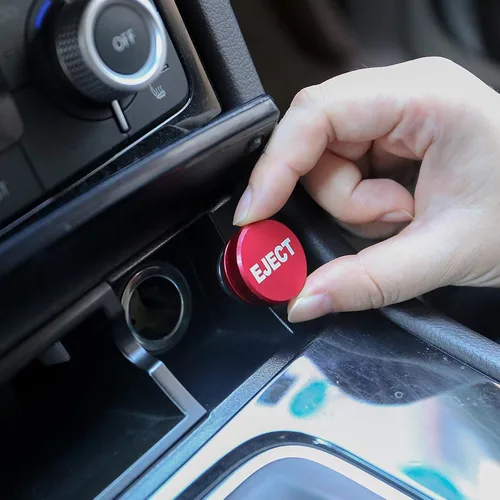 Vista 4 de Enchufe de Repuesto de Aluminio Billet para Encendedor de Cigarrillos de Automóvil, Botón de Presión Universal EJECT se Ajusta a la Mayoría