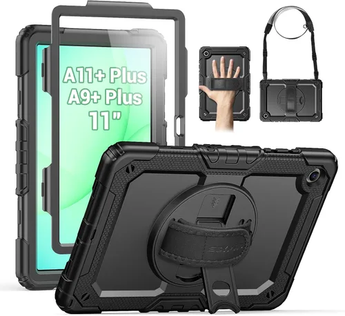Vista 19 de SEYMAC - Funda protectora resistente a prueba de golpes para Samsung Galaxy Tab S6 Lite de 10.4 pulgadas 2024/2022/2020 (SM-P620/P610/P615), Negro