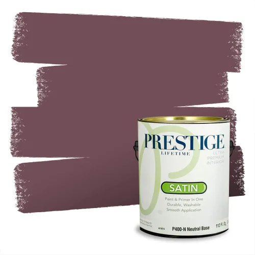 Vista 305 de Prestige Paints Pintura exterior e imprimación en uno, 1 galón, plano, coincidencia comparable de Valspar* Amber Rose*