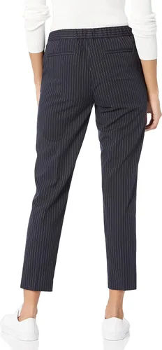 Vista 2 de Tommy Hilfiger Pantalones de traje de tobillo con cintura elástica para mujer