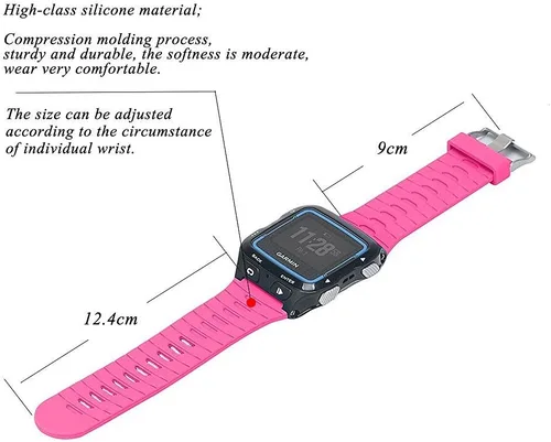 Vista 3 de Correa para reloj Garmin Forerunner 920XT, correa de silicona de repuesto para Garmin Forerunner 920XT