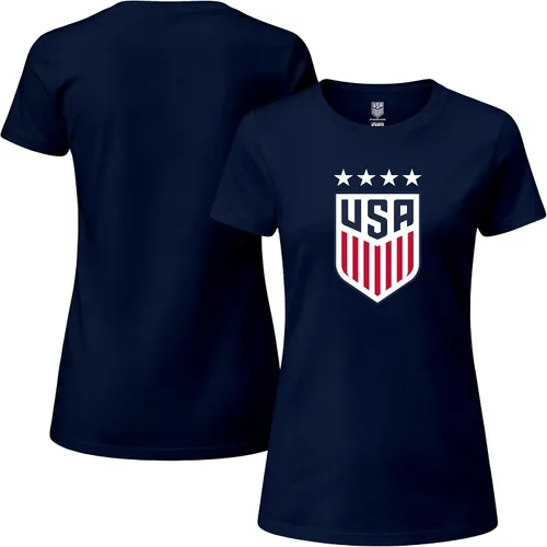 Vista 17 de Icon Sports Camiseta de algodón con licencia oficial del equipo nacional de fútbol femenino de EE. UU. - Mujeres - 67WCT