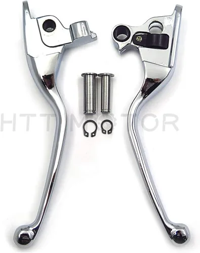 Vista 4 de MT241-026-CD Piezas de freno de mano de embrague cromado Compatible con modelos Harley 2008-2013 Touring y Trike 2014 y posteriores FLHR y FLHRC