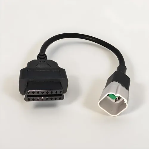 Vista 6 de Cable adaptador OBD2 de 6 pines a 16 pines para BRP y CAN-AM, conector de herramienta de diagnóstico para motocicletas, compatible con CAN-AM