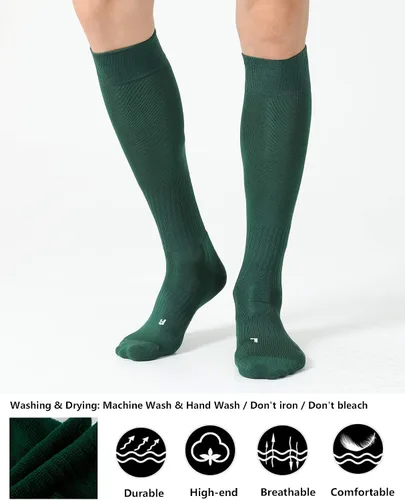 Vista 3 de CS CELERSPORT Pack de 23 calcetines de fútbol, sóftbol y béisbol para niños, jóvenes y adultos - Calcetines de compresión multideporte