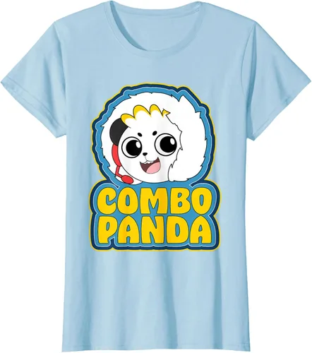 Vista 32 de Ryan's World Arctic Adventures Combo Panda Camiseta, Azul / Patchwork, S Azul Marino