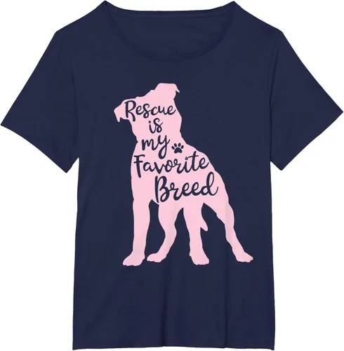 Vista 17 de Pitbull Rescue Is my Favorite Breed Dog Pit Bull Mama - Camiseta, Negro, S