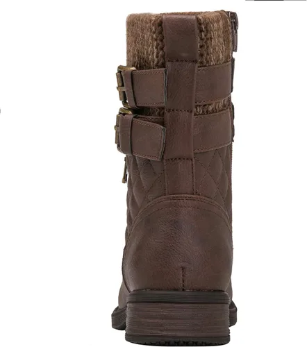 Vista 5 de GLOBALWIN Botines de tacón bajo con cordones para mujer