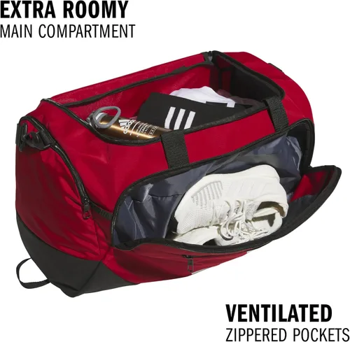 Vista 2 de adidas Defender 5.0 - Bolsa de lona duradera para deportes, gimnasio y viajes