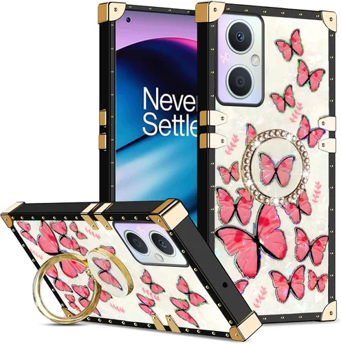 Vista 15 de Funda para Revvl 6 Pro para mujer, elegante funda protectora de TPU con función atril para Revvl 6 Pro (mariposa púrpura)