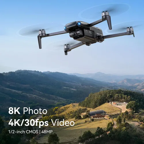 Vista 4 de Ruko U11MINI 4K (RC3), dron para principiantes con controlador de pantalla táctil y hélices de dron U11MINI 4K