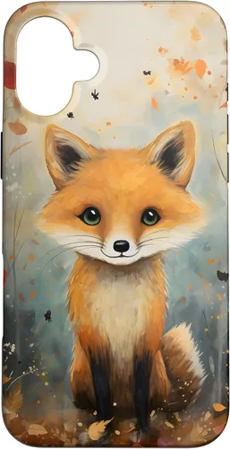Vista 23 de Cute Fox Fall Woodland Forest Autumn Leaves Case for iPhone 17