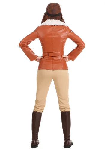 Vista 2 de Disfraz Deluxe de Mujer Amelia Earhart Multicolor