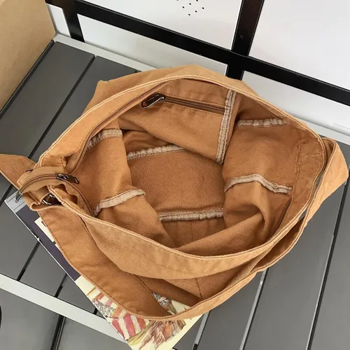 Vista 3 de Micmores Large Crossbody Purse Canvas Tote Bag Women Hobo Bag Stylish Handbag Fashion shoulder Bag