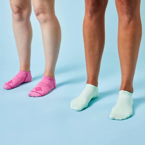 Vista 3 de Calcetines ligeros con forro para mujer con hilo infrarrojo, talla SM