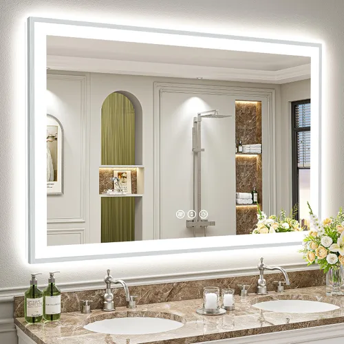 Vista 56 de 24x32 LED Bathroom Mirror, Backlit & Front Lit Lighted Mirror Retroiluminado+luz frontal