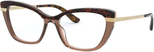 Vista 2 de Dolce Gabbana DG3325 - Gafas de sol para mujer color marrón transparente 54