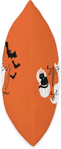 Vista 2 de jovy fits Temporada espeluznante de Halloween Bonita camiseta para mujer, almohada de regalo para niños, 16 x 16 pulgadas, multicolor
