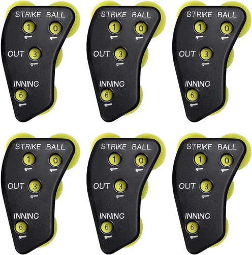 Vista 12 de Watayo Clicker de árbitro de béisbol de rueda, engranaje indicador de árbitro, práctico clicker de contador de béisbol para salidas de grabación