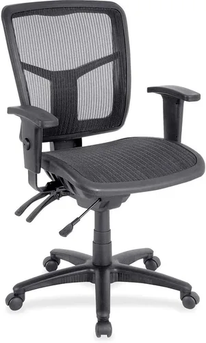 Vista 6 de Lorell, LLR86201, silla de gestión de respaldo medio de la serie ErgoMesh