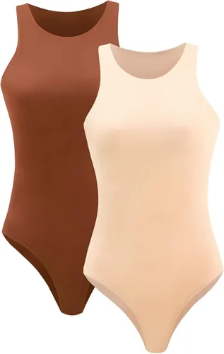 Vista 25 de Body sexy para mujer con cuello halter, body de moda sin mangas, paquete de camisetas sin mangas