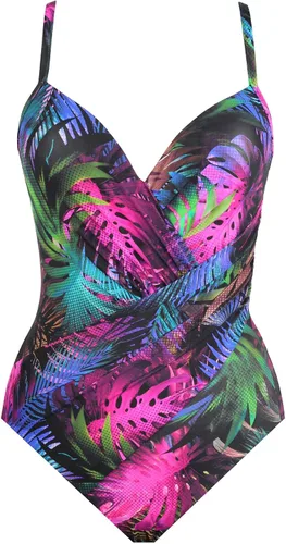 Vista 4 de Miraclesuit Traje de baño Caliente Tropica Bonita con aros y control de abdomen de una pieza para mujer