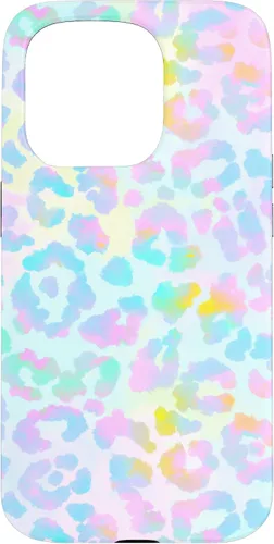 Vista 14 de Colorido lindo arco iris Tie Dye sirena Boho Leopard caso para iPhone 17