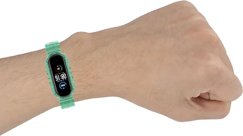 Vista 4 de Senter Correa de repuesto de silicona suave para reloj inteligente Xiaomi Mi Band 3 y Mi Band 4