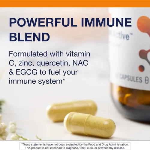Vista 3 de Metagenics Inmune activo - Quercetina, NAC, zinc, EGCG y vitamina C - Apoya la salud inmunológica, la defensa antioxidante y la producción