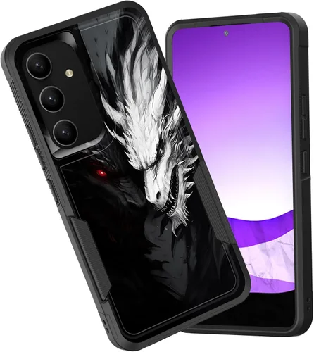 Vista 80 de Funda para Galaxy A15 5G, doble capa híbrida resistente a prueba de golpes, policarbonato duro, silicona suave, TPU, funda protectora para Samsung