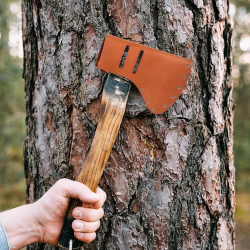 Vista 7 de GANAZONO 2 unids hacha protector de cuero herramienta camping hacha hacha hacha cuero hacha hacha caso hacha hacha cubierta cubierta de hacha