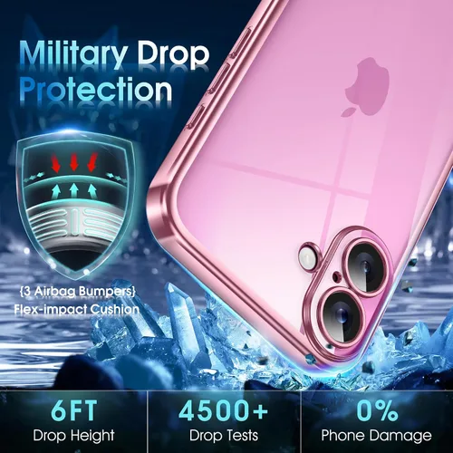 Vista 665 de Supdeal Funda cristalina transparente para iPhone 11, [No se amarillea] [Protección de la cámara] [Probado contra caídas de grado militar] Funda