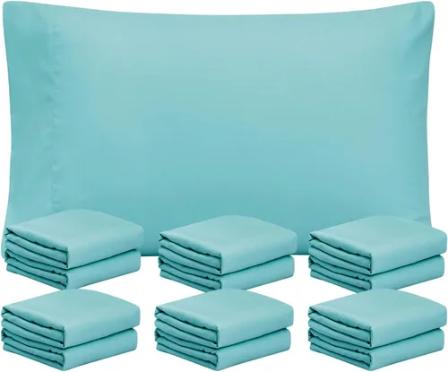 Vista 24 de FreshCulture Fundas de Almohada Beige Tamaño Queen Paquete de 2 - Juego de Fundas de Almohada - Cierre de Sobre - Tela de Microfibra Cepillada Suave