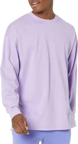 Vista 10 de Amazon Essentials Camiseta de algodón orgánico de manga larga para hombre, transpirable, de peso medio Negro