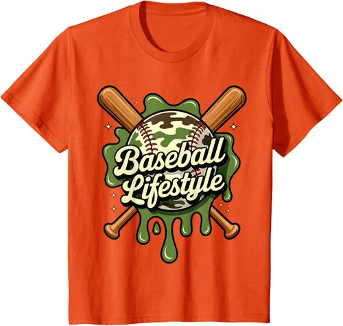 Vista 76 de Baseball Life Style 101 Apparel Youth Drip Baseball Boys Kid Camiseta