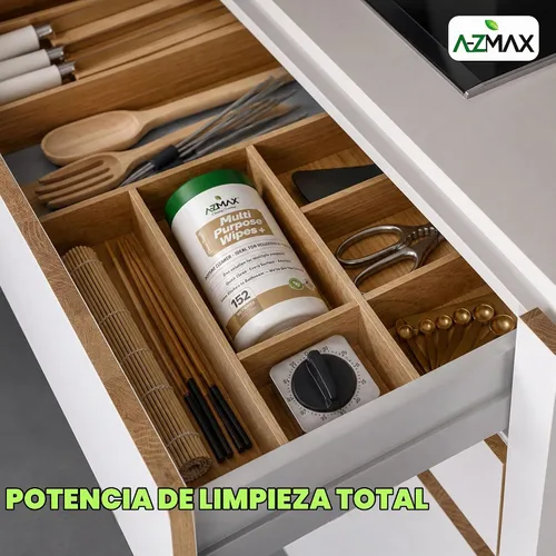 Vista 8 de A-Z Max Toallitas de limpieza multiusos, extragruesas, 7 x 7 pulgadas