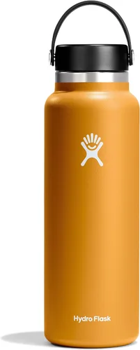 Vista 97 de Hydro Flask Botella de agua – Acero inoxidable aislado – Tapa flexible de boca ancha, antiderrames, a prueba de fugas y recargable en agave de 20