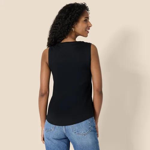 Vista 2 de Amazon Essentials Top sin mangas de ajuste regular para mujer 100% algodón