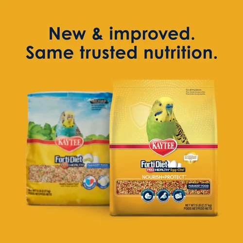 Vista 2 de Kaytee Forti-Diet Pro Health Egg-Cite Nourish+Protect para periquitos, apoya la reproducción y la muda, nutrición respaldada por la ciencia, salud