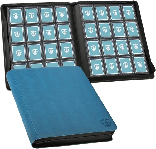 Vista 10 de Carpeta Toploader, Contiene 216 Toploaders, Carpeta de 9 Bolsillos Top Loader con Fundas para Toploaders Rígidos de 3"x4" Fundas Duras, Carpetas Top
